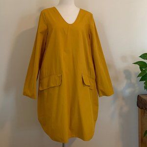COS gold tunic dress